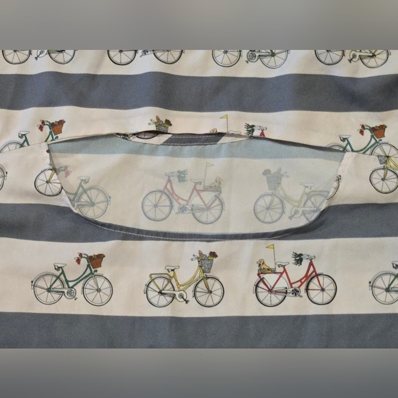 NWOT Sugarhill Striped Bicycle Print Top - Picture 6 of 7